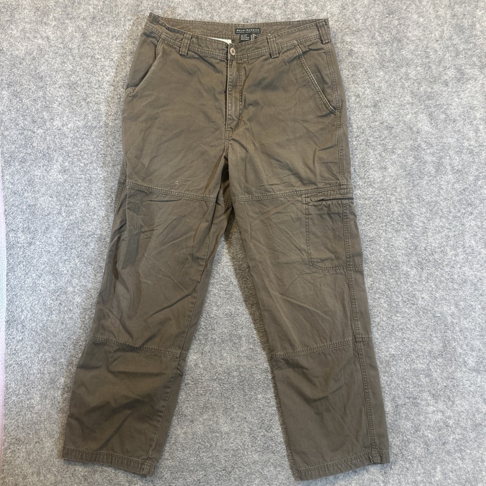 Royal Robbins Cargo Pants Mens 36x32 Brown Vintage Cotton Hiking Utility Pant